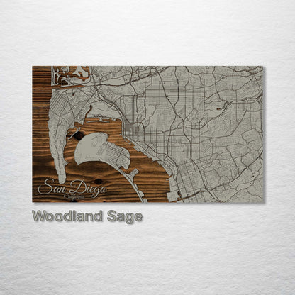 San Diego, California Street Map