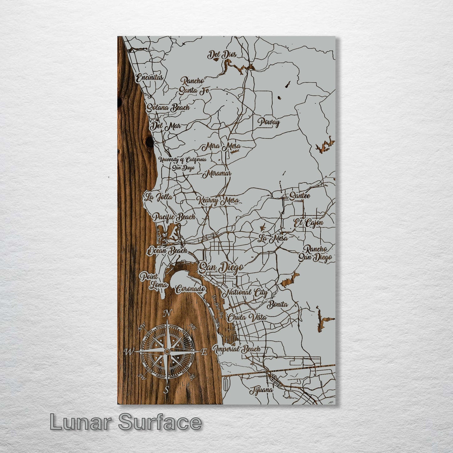 San Diego, California Whimsical Map