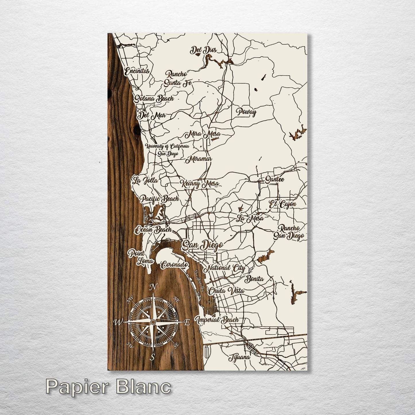 San Diego, California Whimsical Map