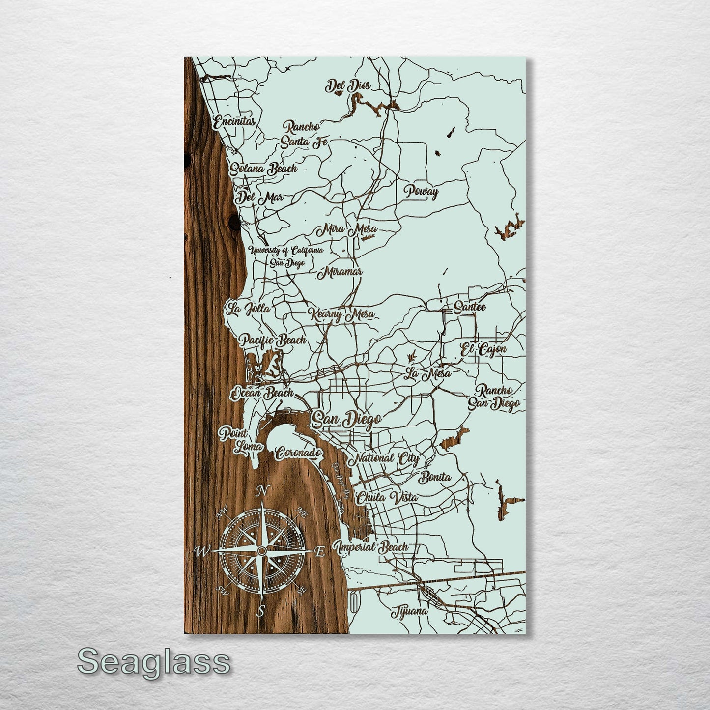 San Diego, California Whimsical Map