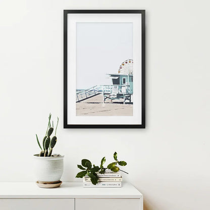 Santa Monica Beach Wall Decor. Lifeguard Tower