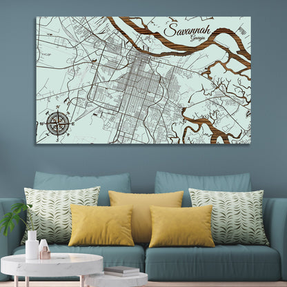 Savannah, Georgia Street Map