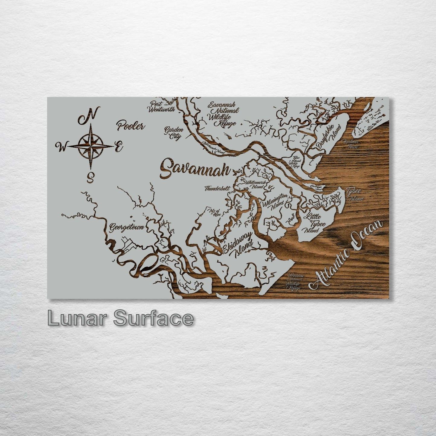 Savannah, Georgia Whimsical Map