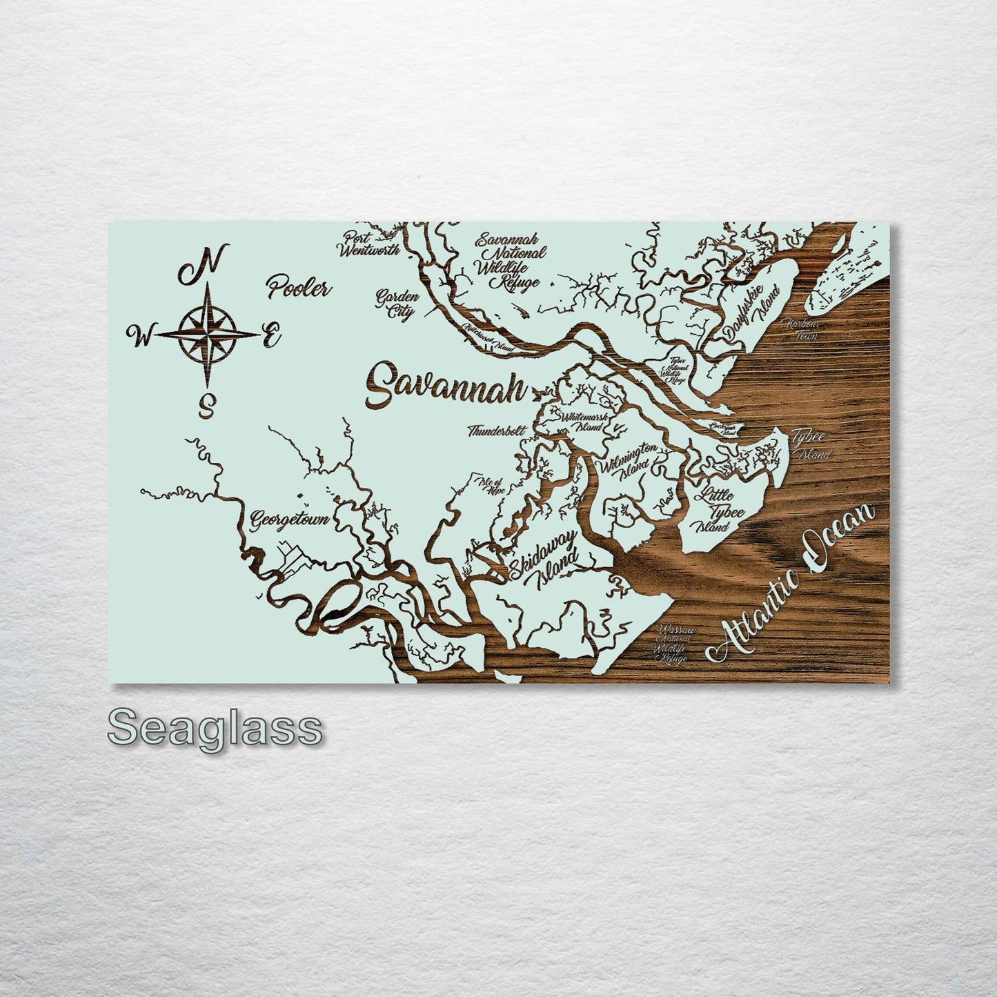Savannah, Georgia Whimsical Map