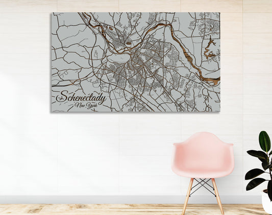 Schenectady, New York Street Map