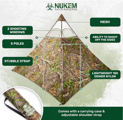 Nukem Hunting Blind - Mossy Oak Obsession