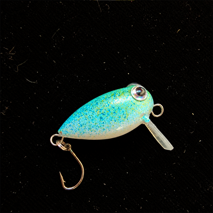 Boyan Creek Waker | 18mm Hand-Carved Balsa Micro Wake Bait – 0.5g