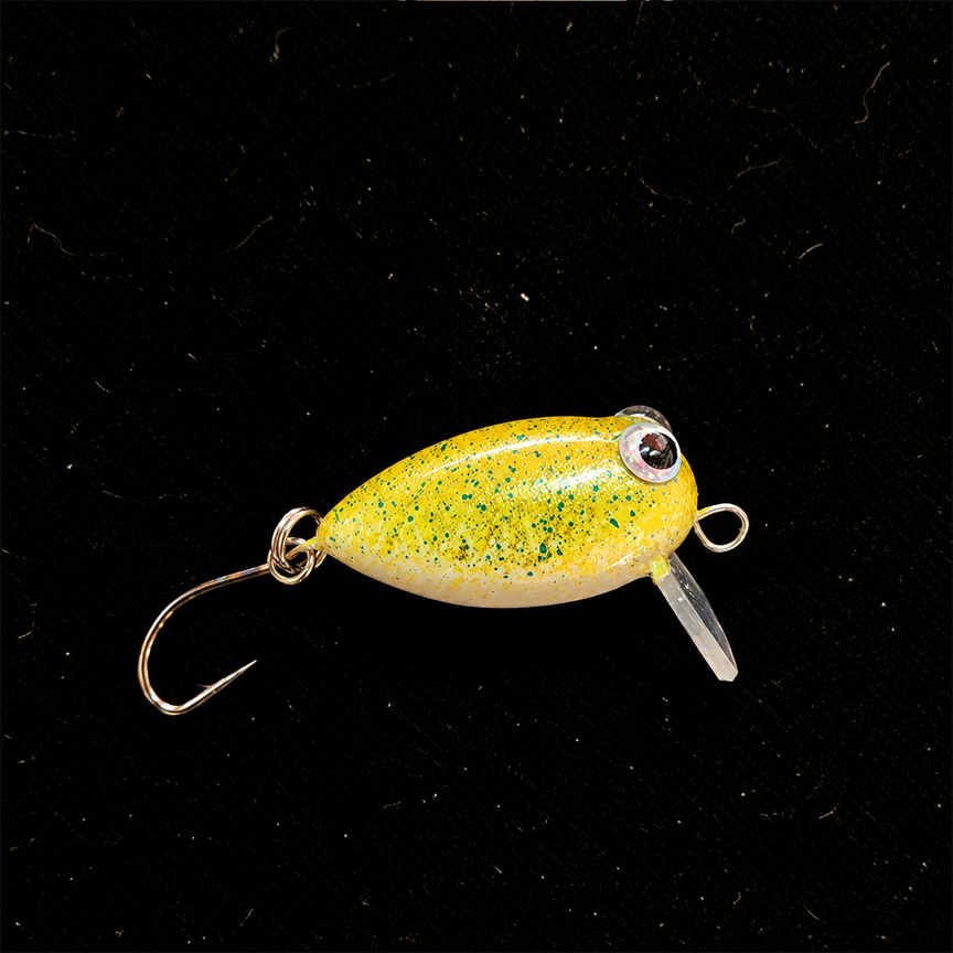 Boyan Creek Waker | 18mm Hand-Carved Balsa Micro Wake Bait – 0.5g