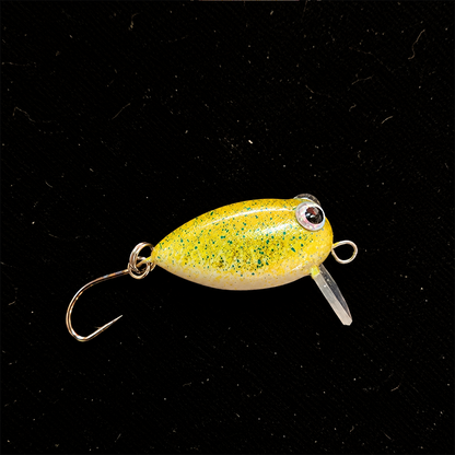 Boyan Creek Waker | 18mm Hand-Carved Balsa Micro Wake Bait – 0.5g