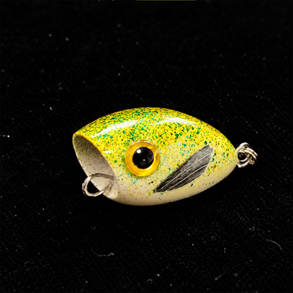 Boyan Creek Popper | 17mm Hand-Carved Balsa Micro Popper – 0.5g