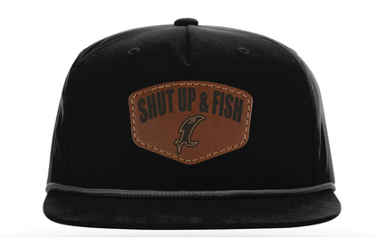 Shut Up & Fish Vic Patch Flatbill Rope  - Black