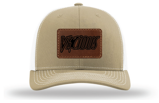 Vicious Logo - Khaki/White