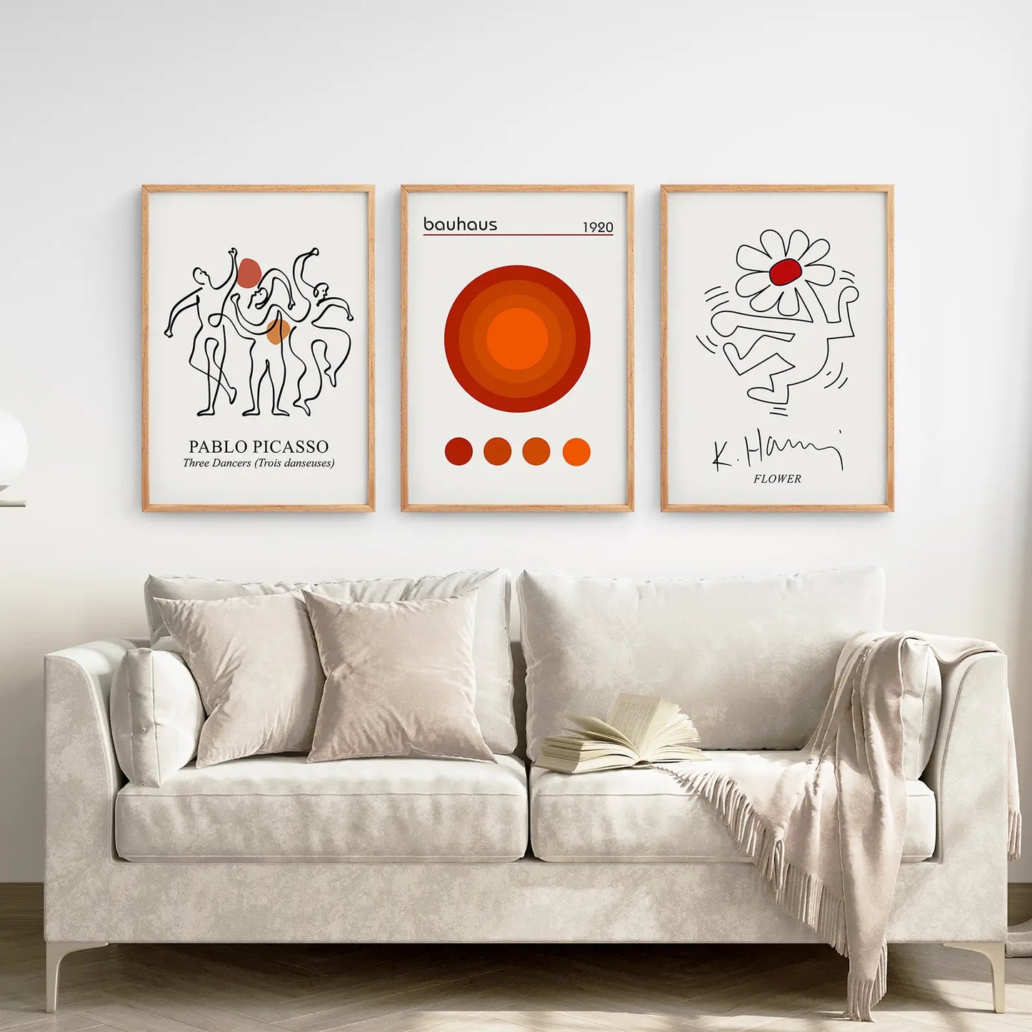 Abstract Picasso Wall Art Set of 3 Poster