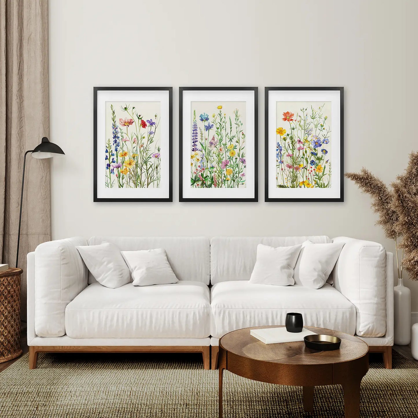 Wildflower Floral Wall Art Watercolor Prints