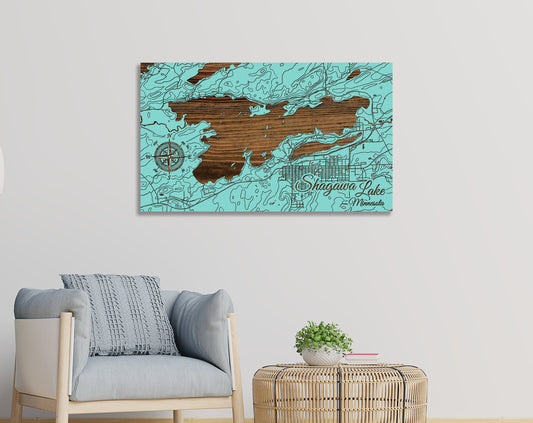 Shagawa Lake, Minnesota Map