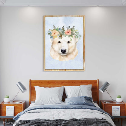 Polar Bear Flower Crown