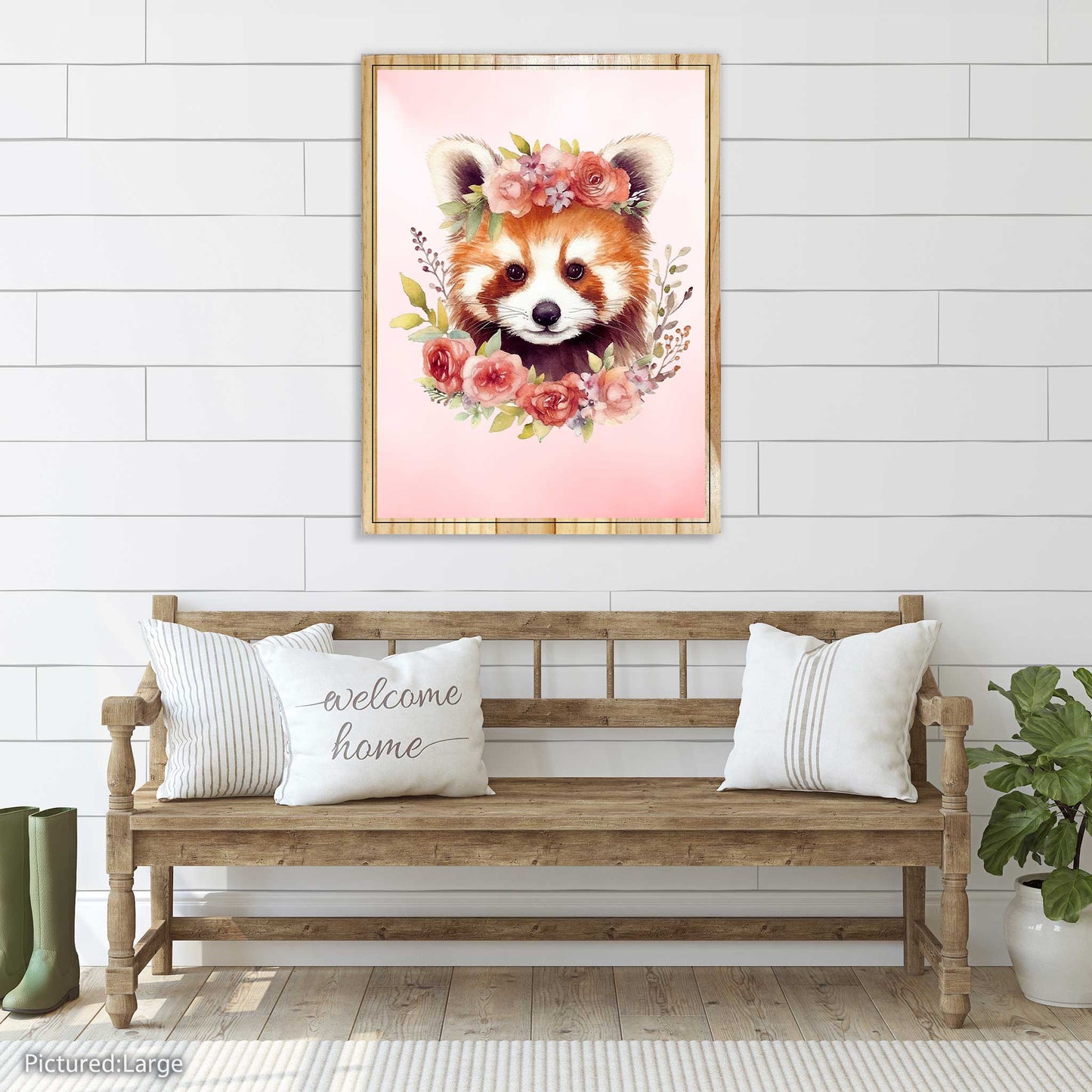 Red Panda Flower Crown