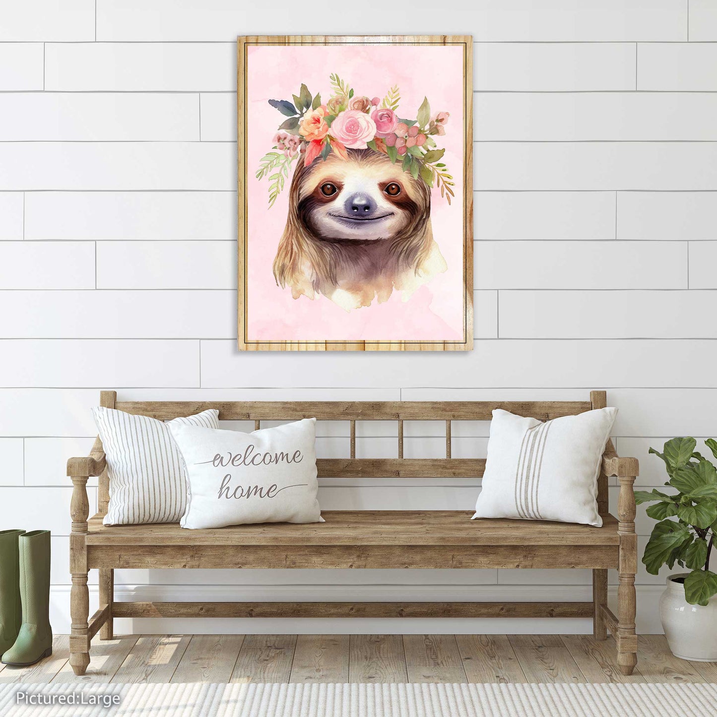 Sloth Flower Crown
