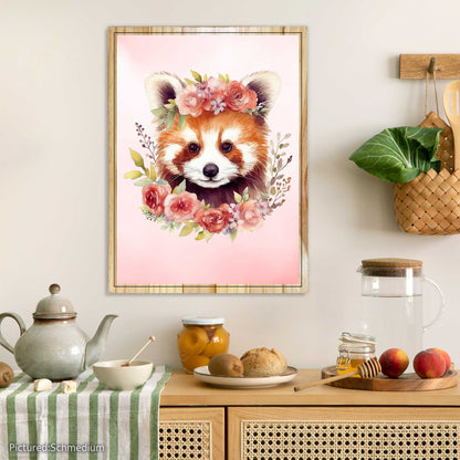 Red Panda Flower Crown