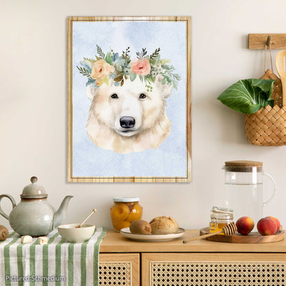 Polar Bear Flower Crown