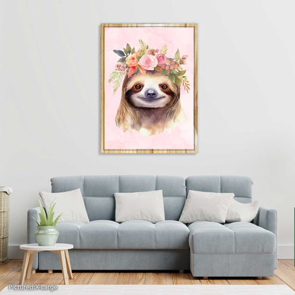 Sloth Flower Crown
