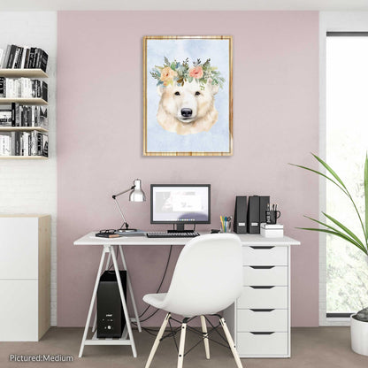 Polar Bear Flower Crown