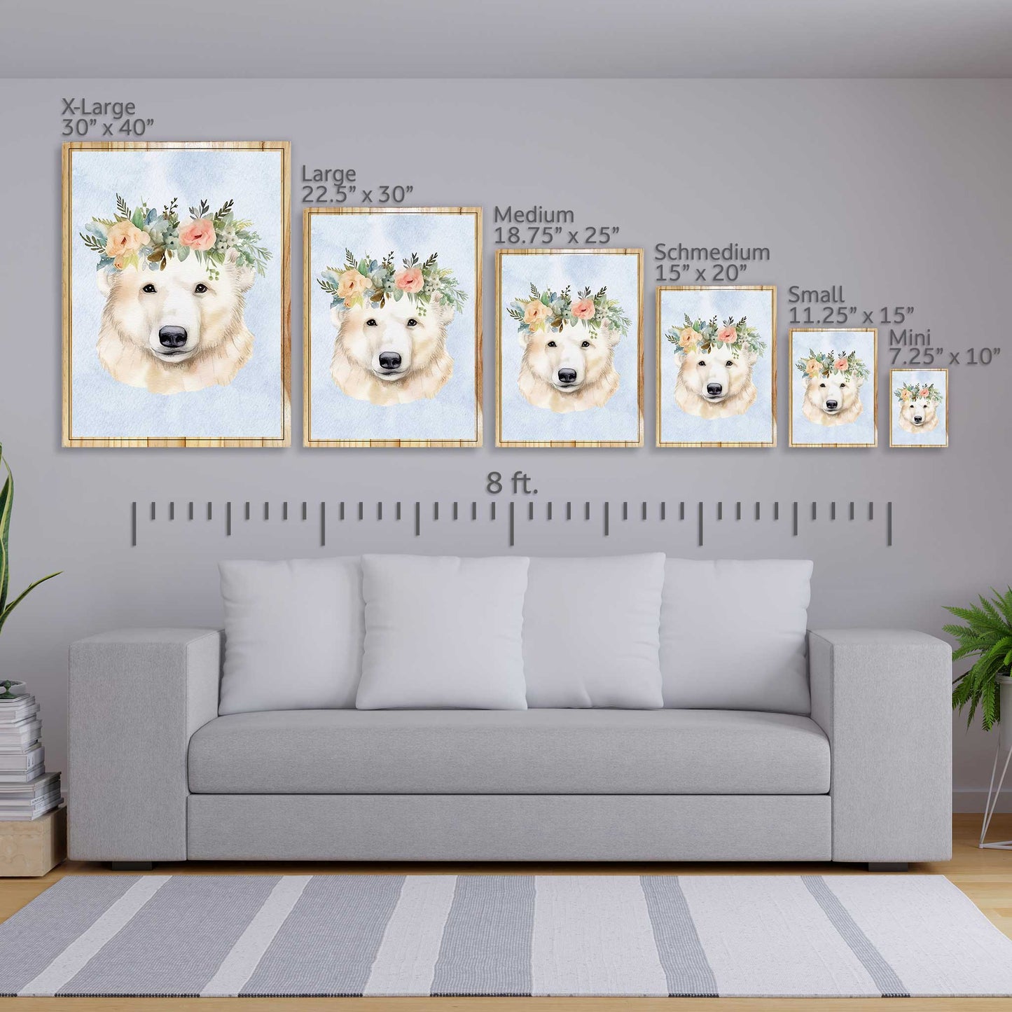 Polar Bear Flower Crown