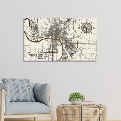 Sioux City, Iowa Street Map