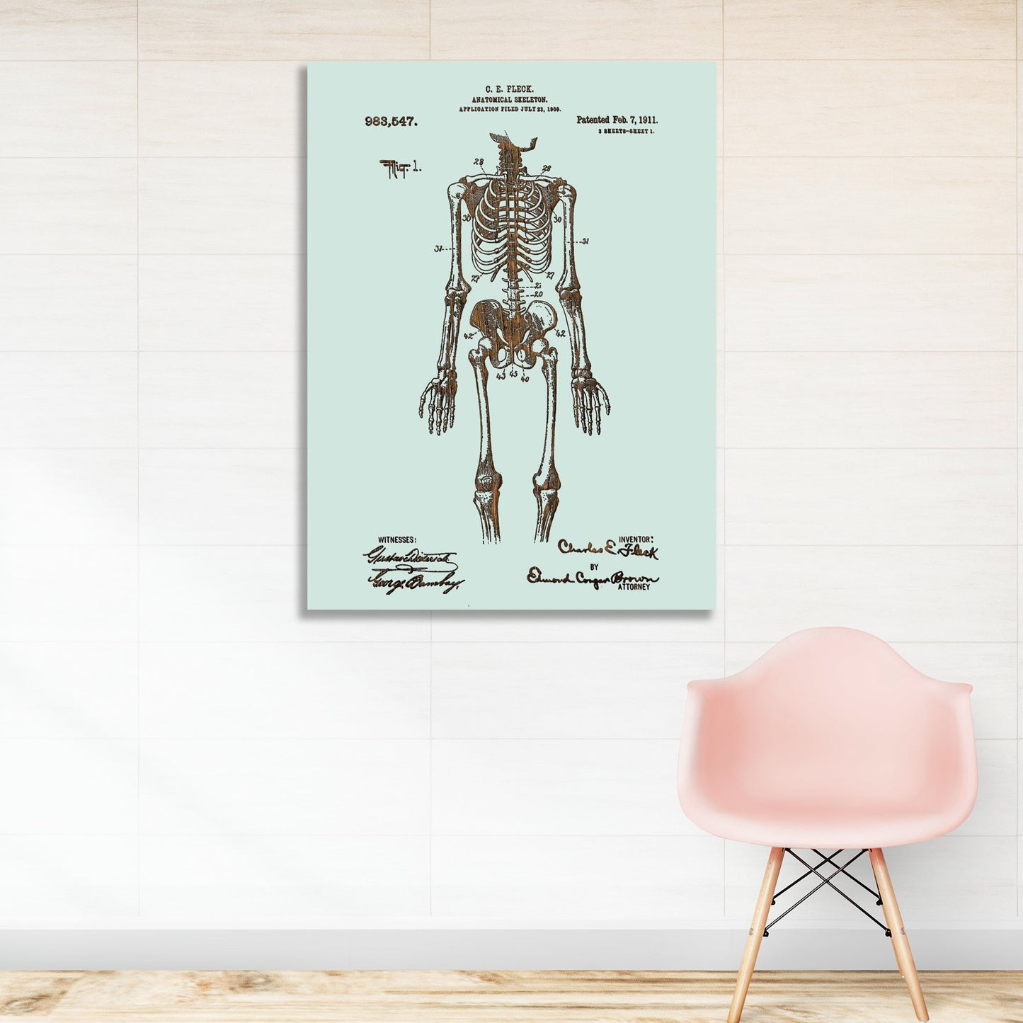 1911 Anatomical Skeleton Patent