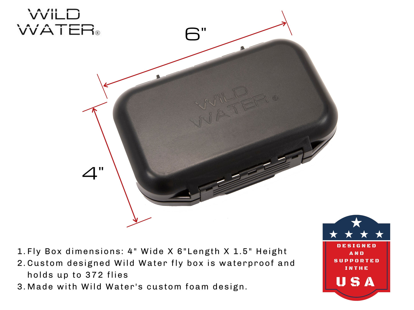 Nymph Fly Assortment, 24 Flies | Fly Box | Wild Water Fly Fishing