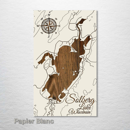 Solberg Lake, Wisconsin Map