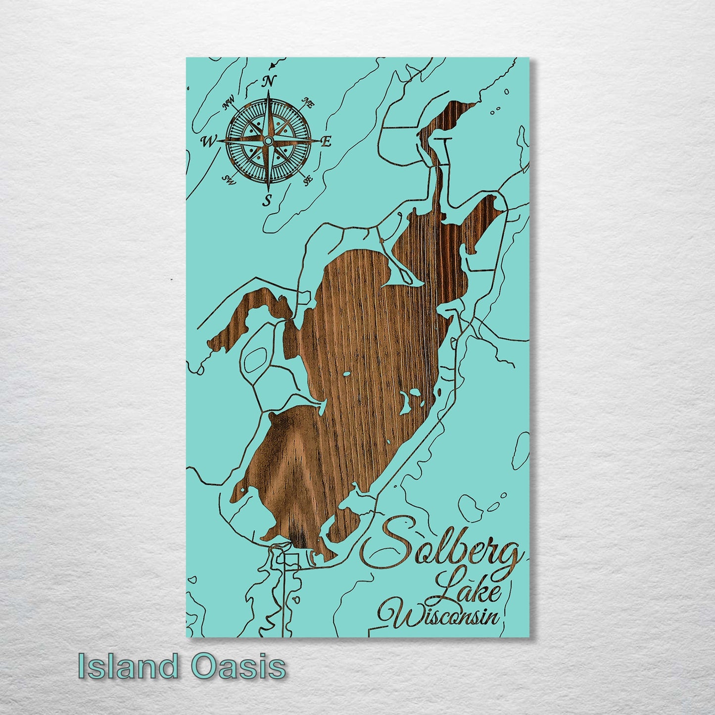 Solberg Lake, Wisconsin Map