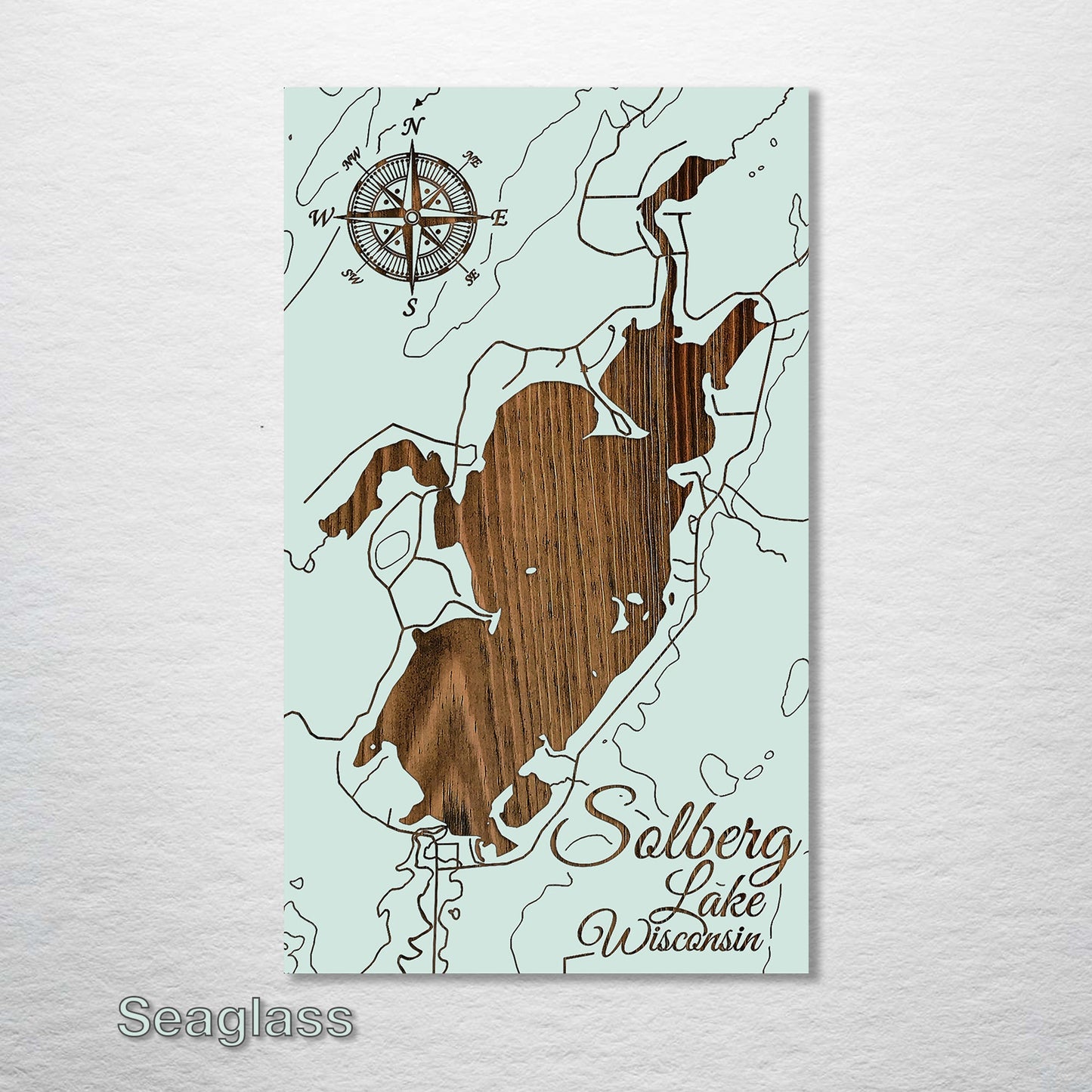 Solberg Lake, Wisconsin Map