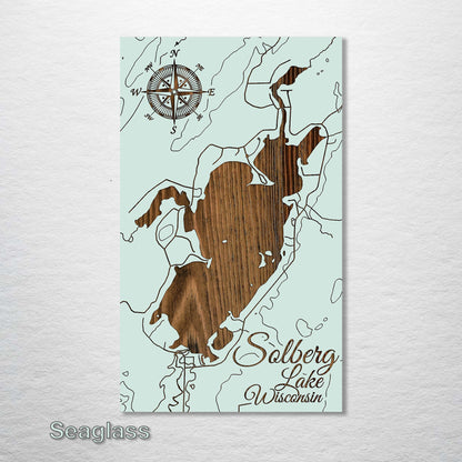 Solberg Lake, Wisconsin Map