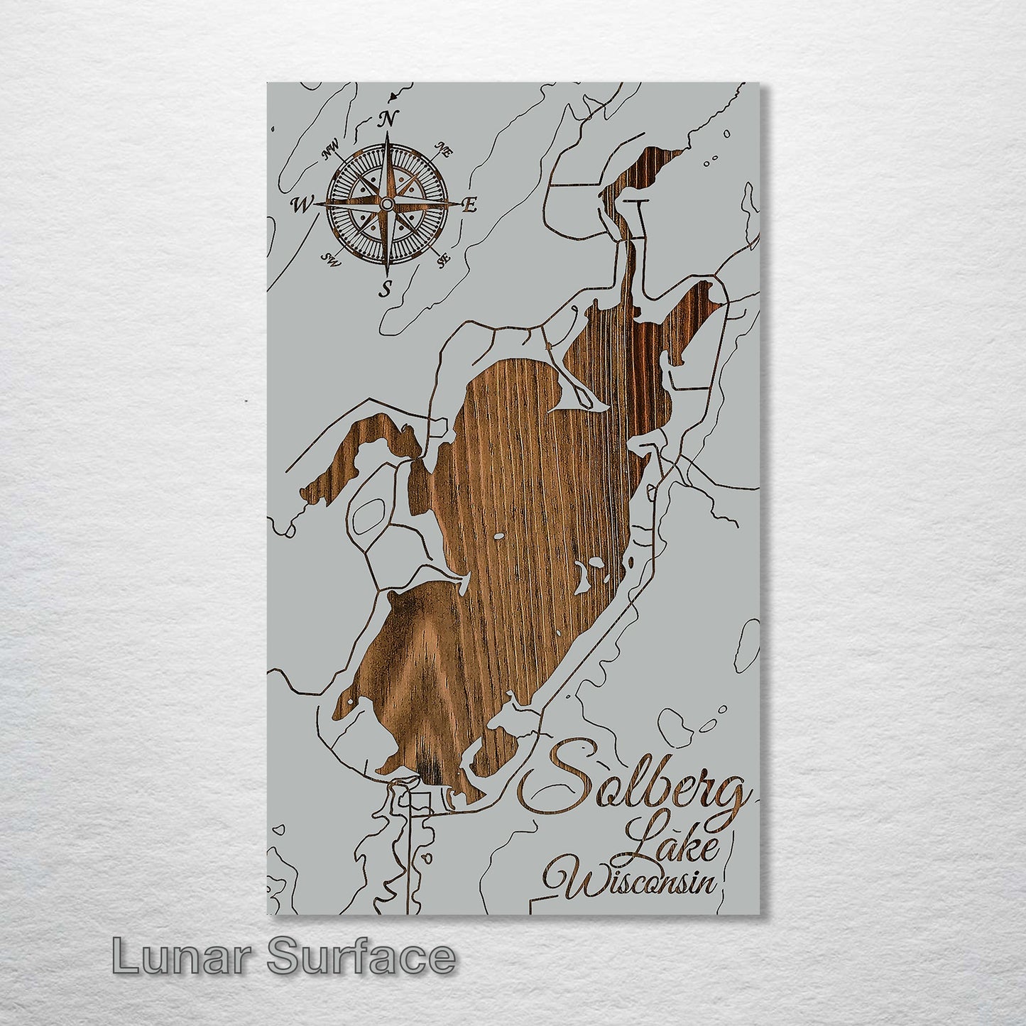 Solberg Lake, Wisconsin Map