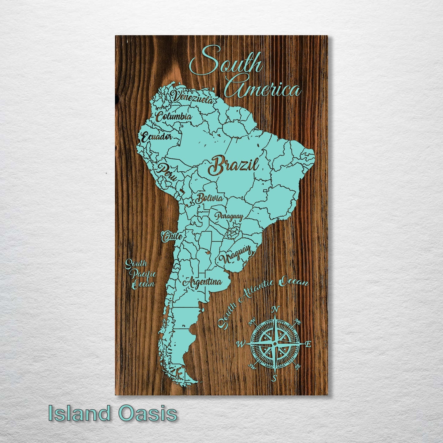 South America Whimsical Map