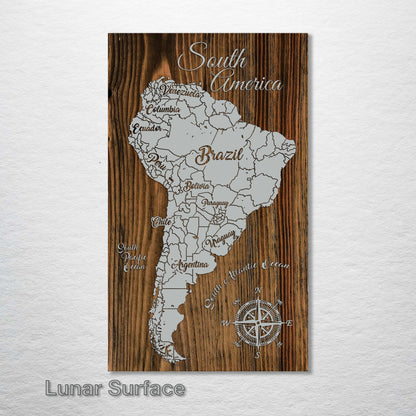 South America Whimsical Map