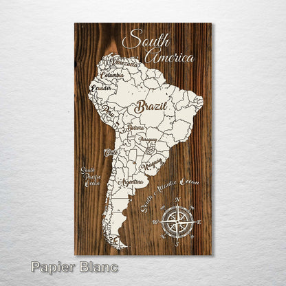 South America Whimsical Map