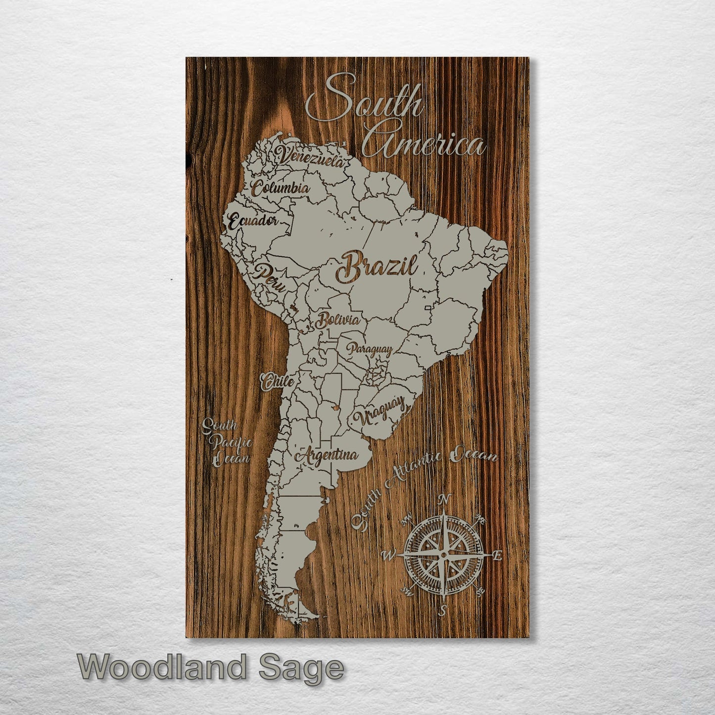 South America Whimsical Map