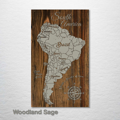 South America Whimsical Map