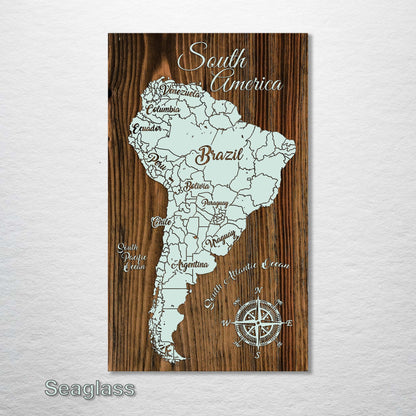 South America Whimsical Map