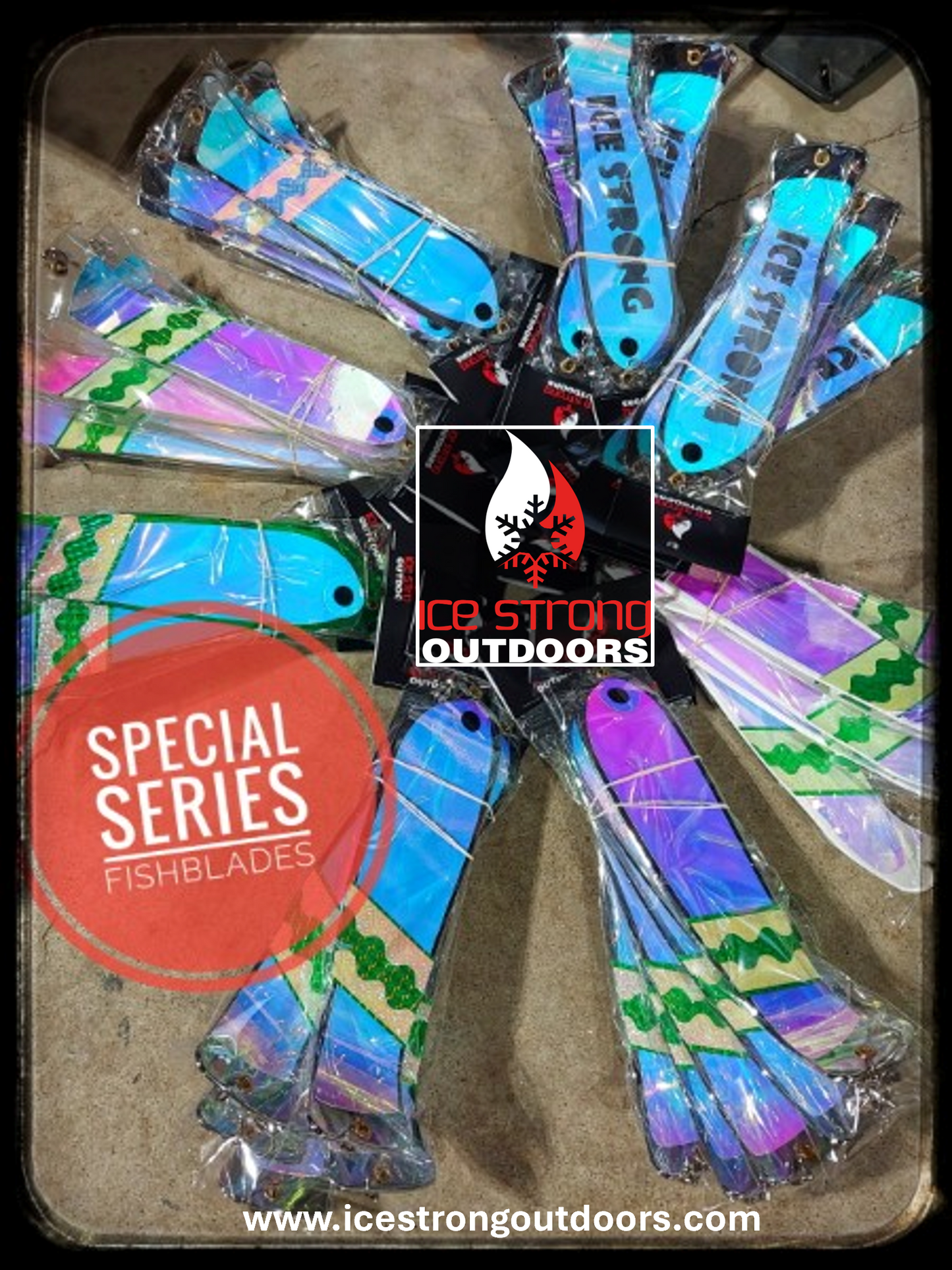 Ice Strong Outdoors - The Special Series! Pick your Flasher and Pick your Special Tape!