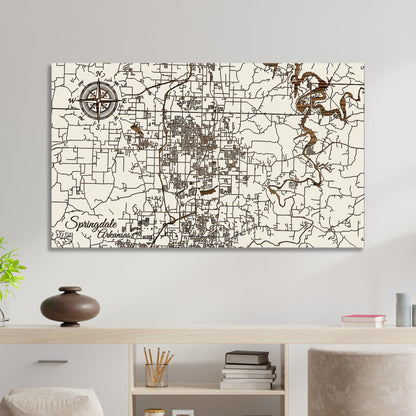 Springdale, Arkansas Street Map