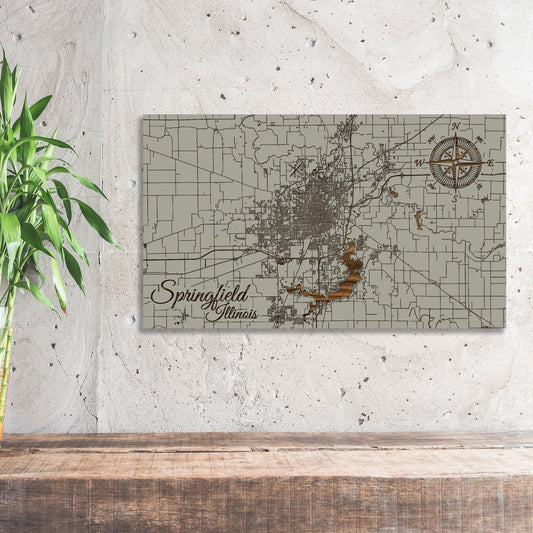 Springfield, Illinois Street Map