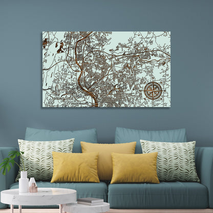 Springfield, Massachusetts Street Map