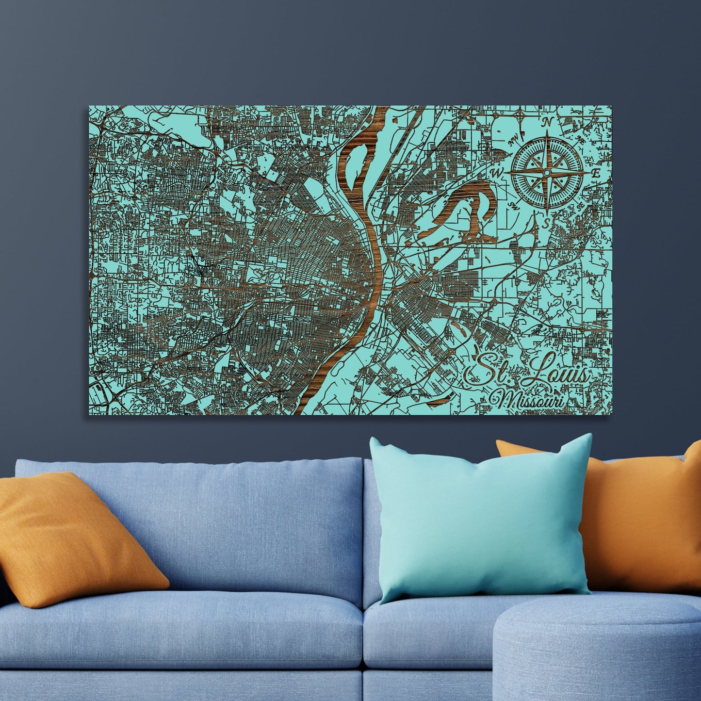 St. Louis, Missouri Street Map