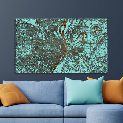 St. Louis, Missouri Street Map