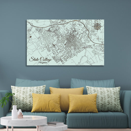 State College, Pennsylvania Street Map