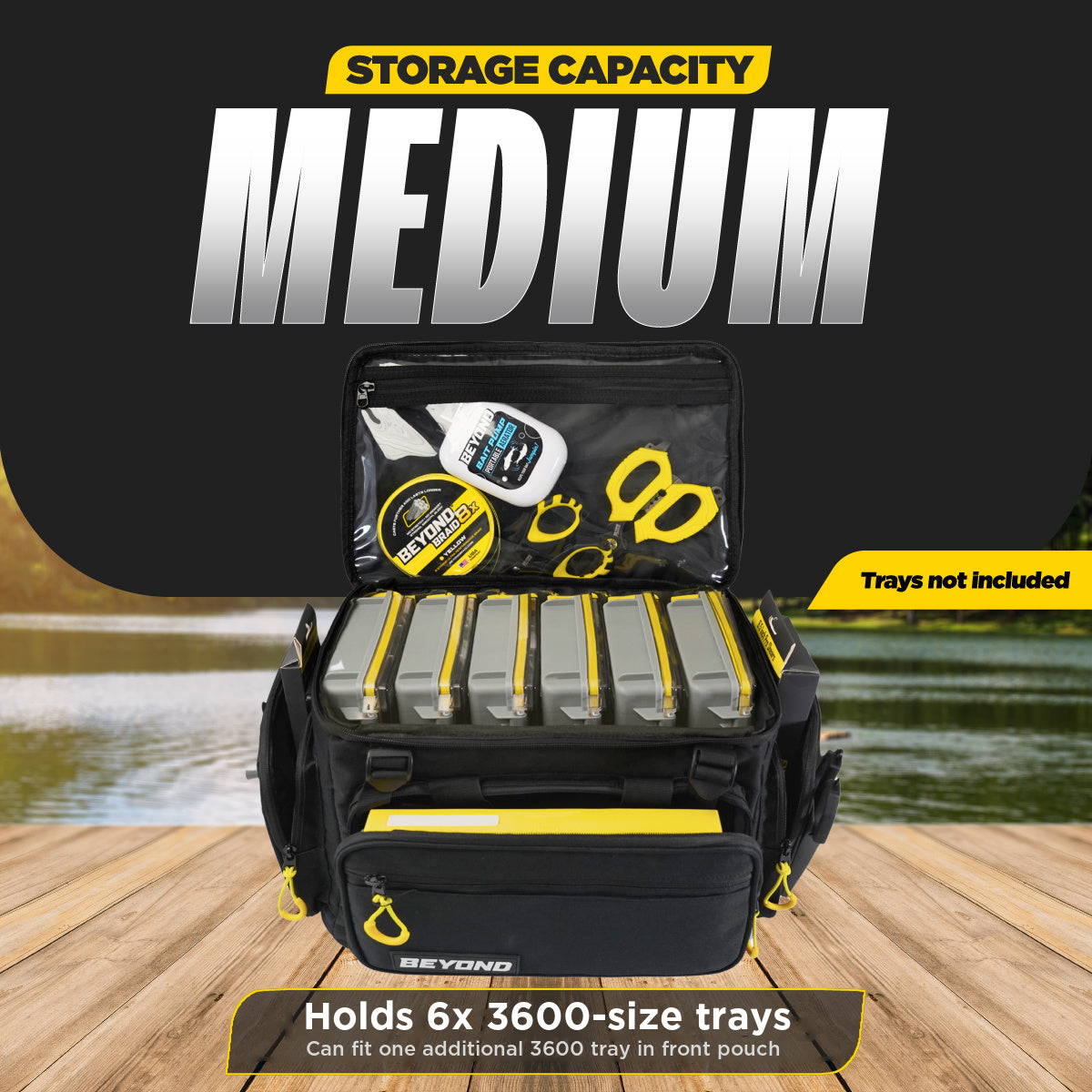 Beyond Fishing Hauler Tackle Bags  With or Without Tackle Box Available in Medium, Large, and Extra-Large