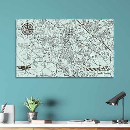 Summerville, South Carolina Street Map